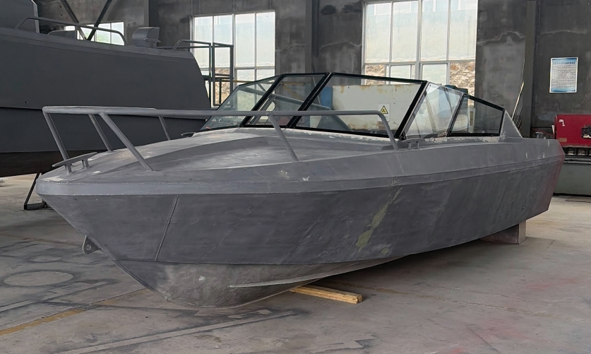 Yantai Hangdong Shipbuilding Completes Construction of 6.5‑Metre Fisheries Work Speedboat, Ready for Painting